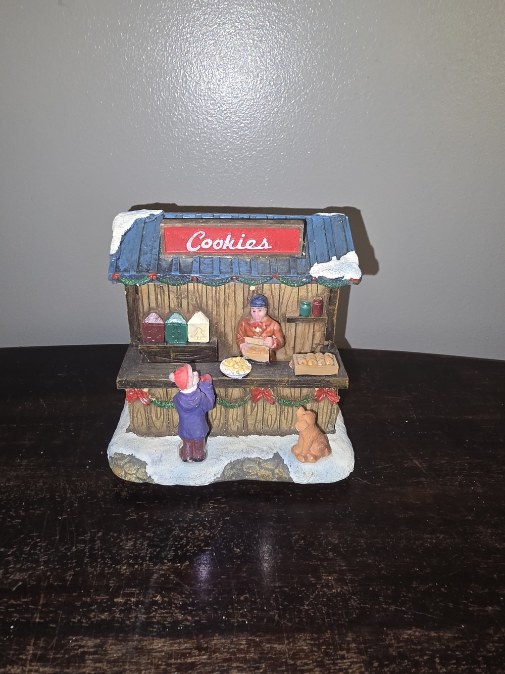Light Up Christmas Cookie Stand Figure